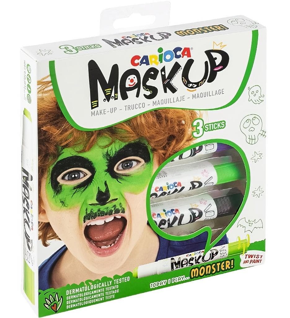 Kredki do twarzy Monster 3 kolory 6 g CARIOCA