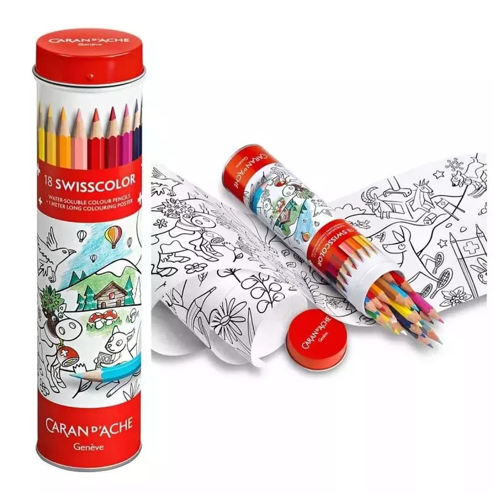Kredki ołówkowe Caran d'Ache Swisscolor 30 kolorów