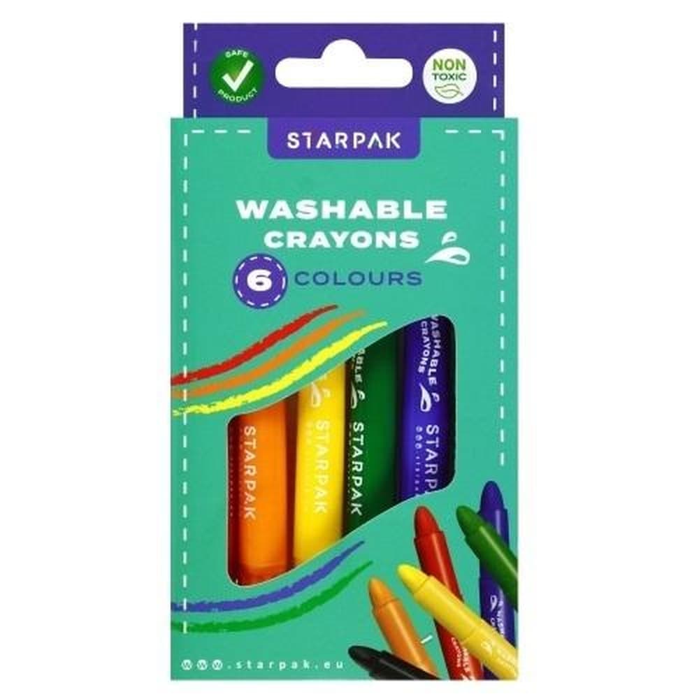 Kredki zmywalne Starpak 6 kolorów