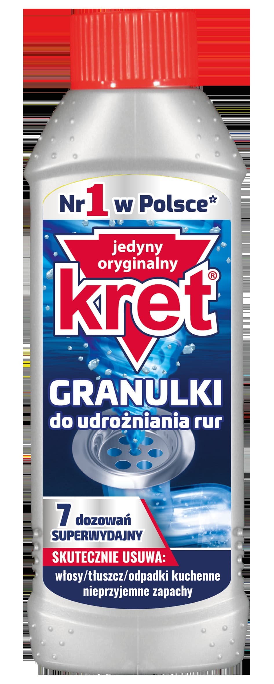 Kret Granulki do udrożniania rur 280g 4+1 gratis