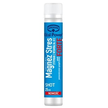 Krüger Vital Power Shot Magnez Stres Forte cytrynian z witaminą B6 i B12 25 ml