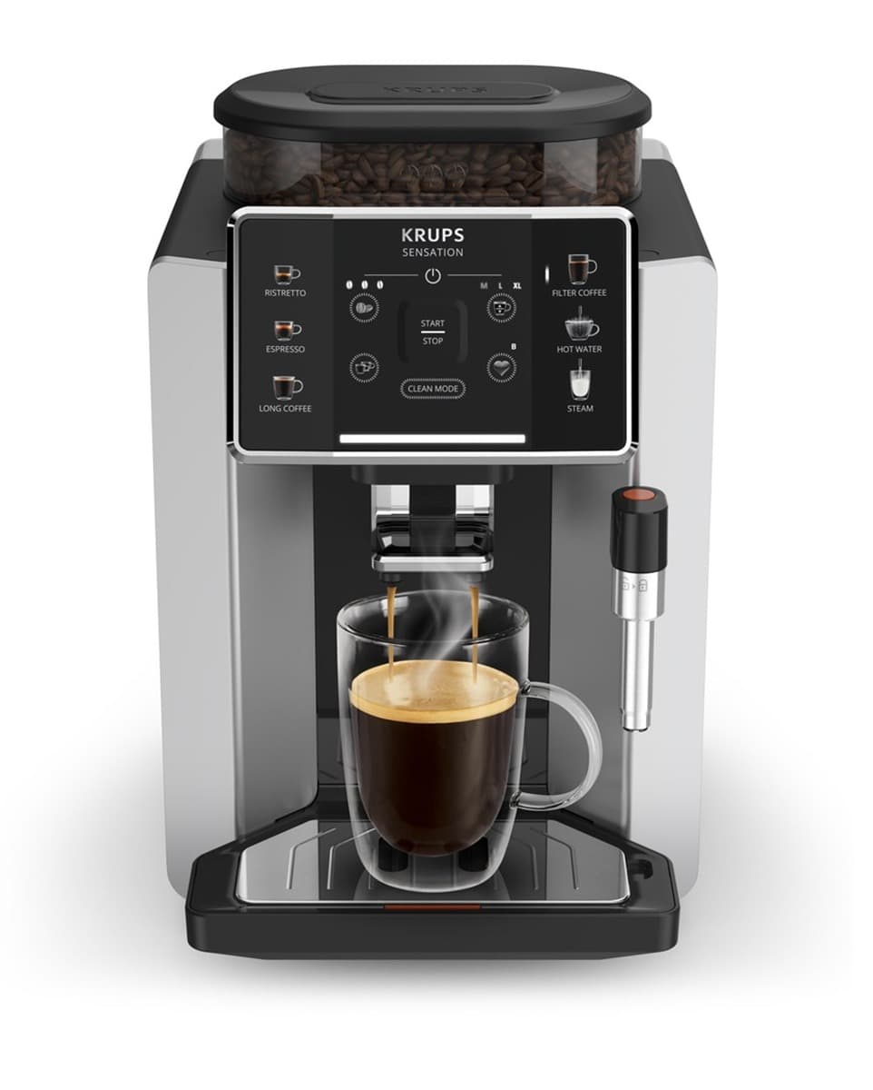 Krups Sensation EA910E Ekspres do espresso automatyczny 1.7l, 1450W, czarny