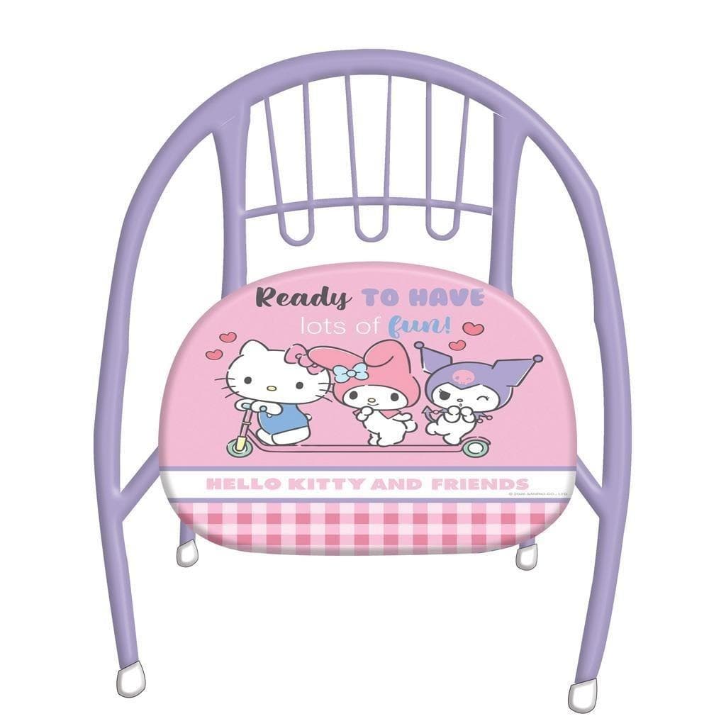 Metalowe krzesełko dziecięce Hello Kitty z miękkim siedziskiem