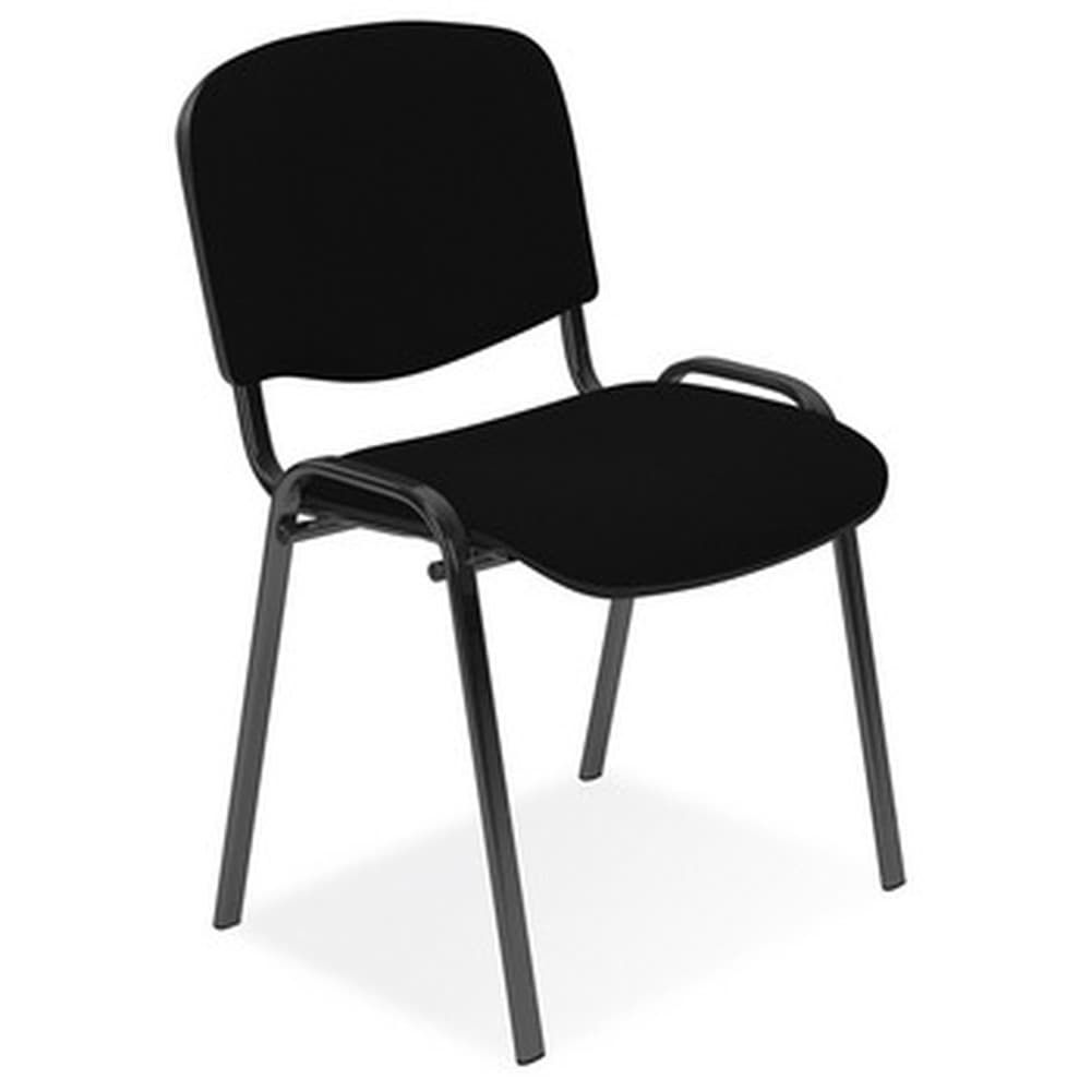 Krzesło konferencyjne czarne z podłokietnikami