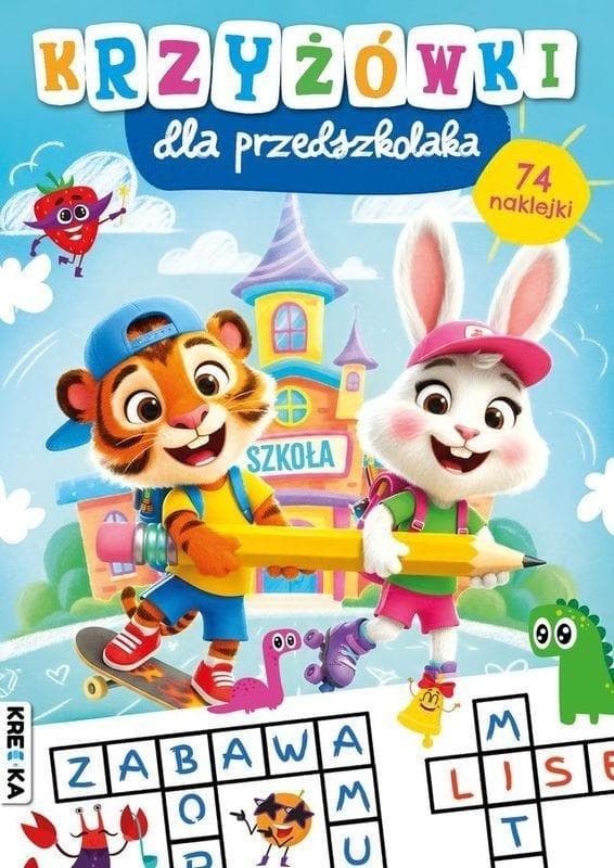 Książeczka Krzyżówki dla dzieci w wieku przedszkolnym