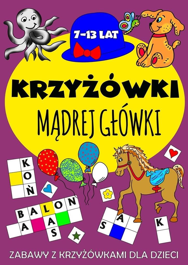 Krzyżówki dla mądrej główki dla dzieci 7-13 lat