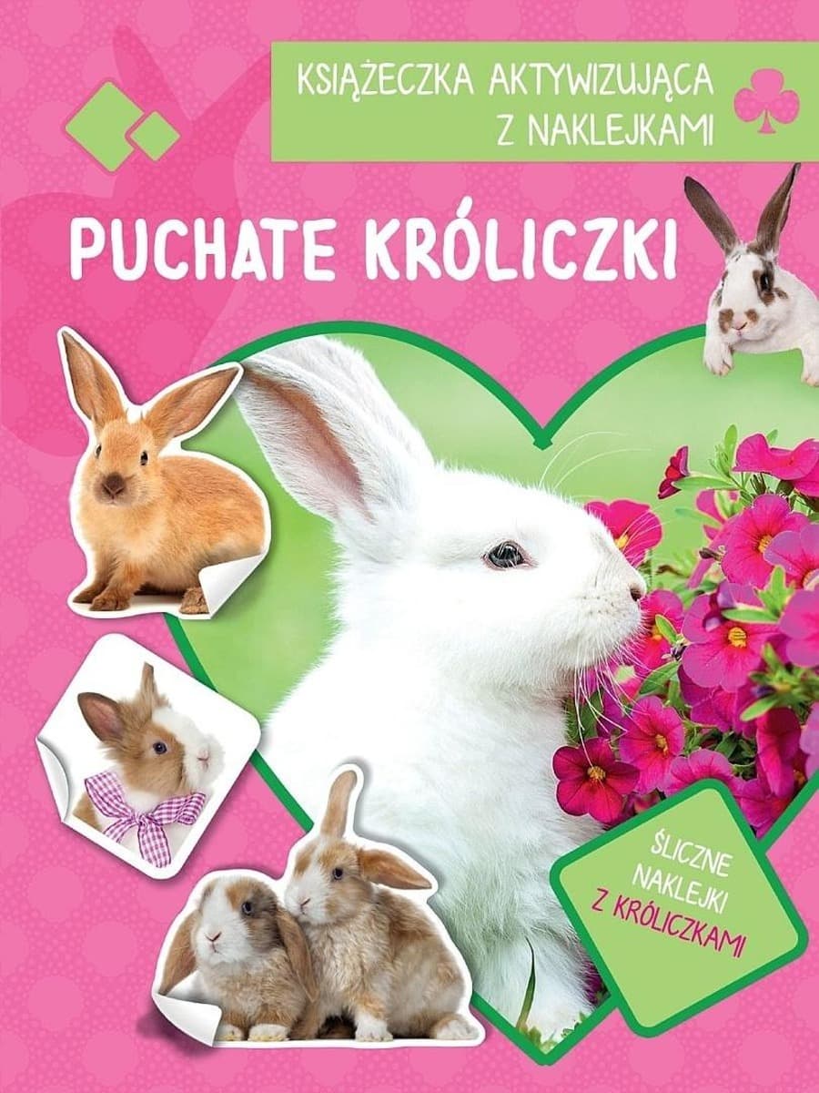 Książeczka Aktywizująca Puchate Króliki z Naklejkami
