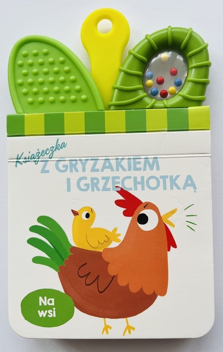 Książeczka dla Dzieci Na Wsi - Z Gryzakiem i Grzechotką