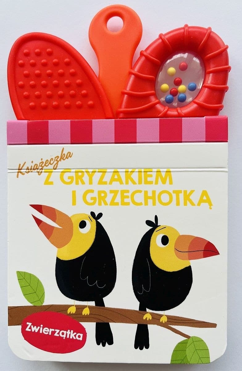 Książeczka dla Dzieci Zwierzątka - Z Gryzakiem i Grzechotką