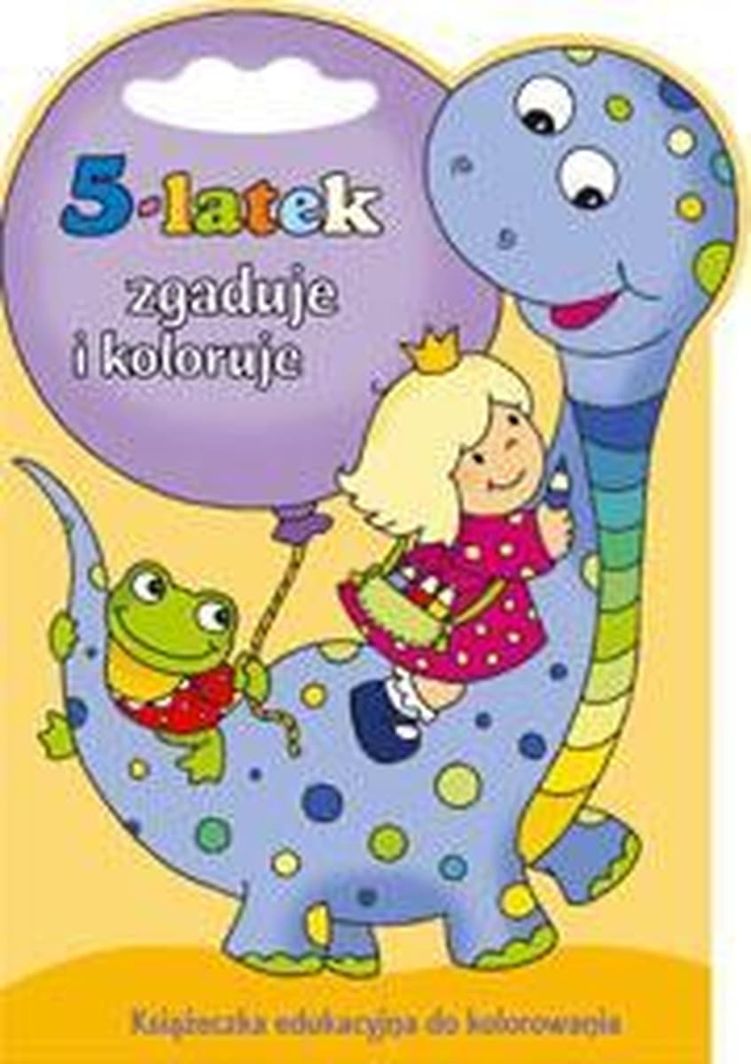Książeczka edukacyjna dla 5-latka: Zgaduj i Koloruj