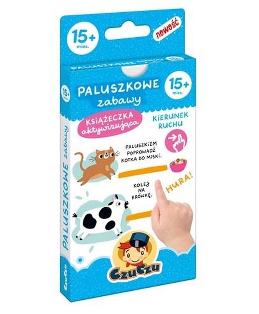 Książeczka harmonijka Paluszkowe zabawy dla dzieci od 15 miesiąca życia CzuCzu