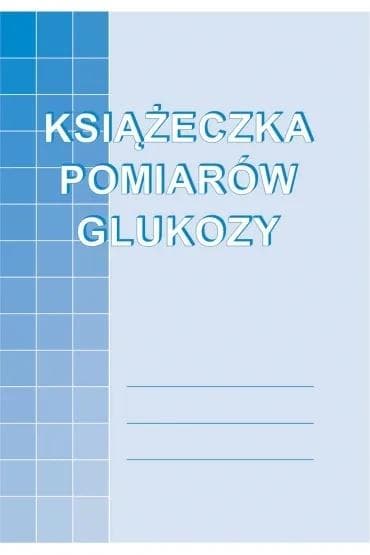 Książeczka pomiarów glukozy A6 32 strony