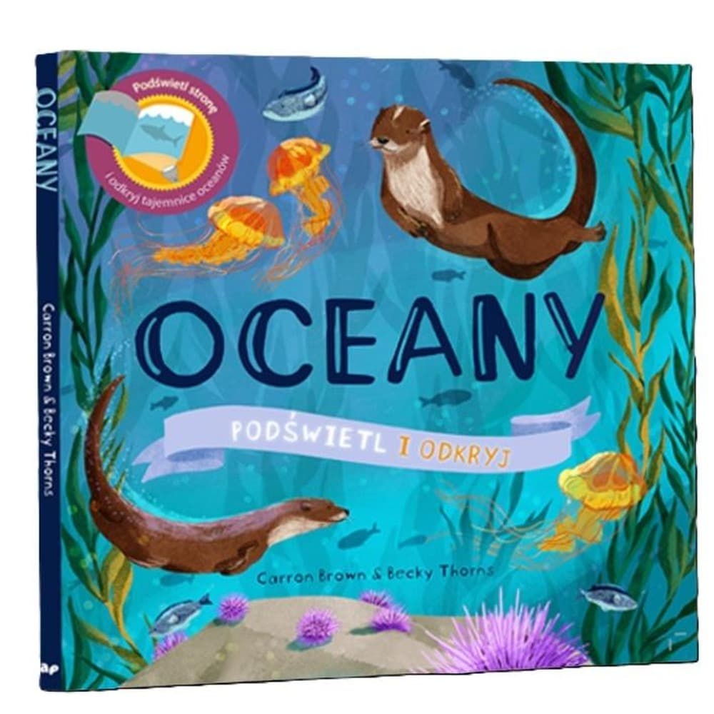 Książka dla dzieci Podświetlana edukacyjna o oceanach