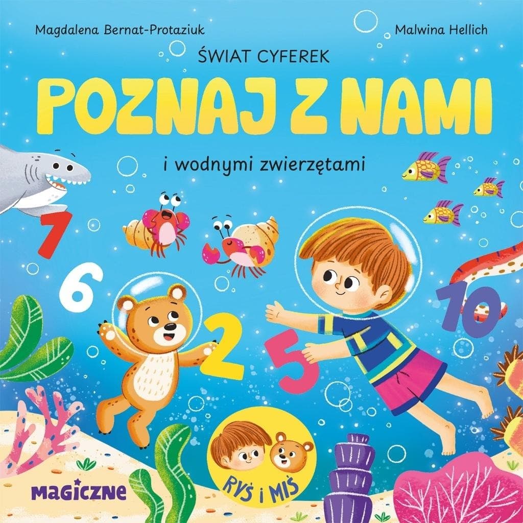 Książka dla dzieci Świat cyferek poznaj z nami i morskimi...