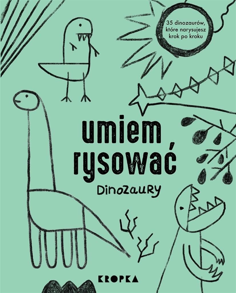 Książka do nauki rysowania dinozaurów dla dzieci
