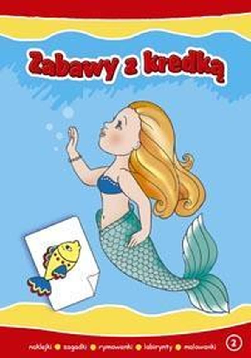 Książka edukacyjna Zabawy z kredką 2 dla dzieci