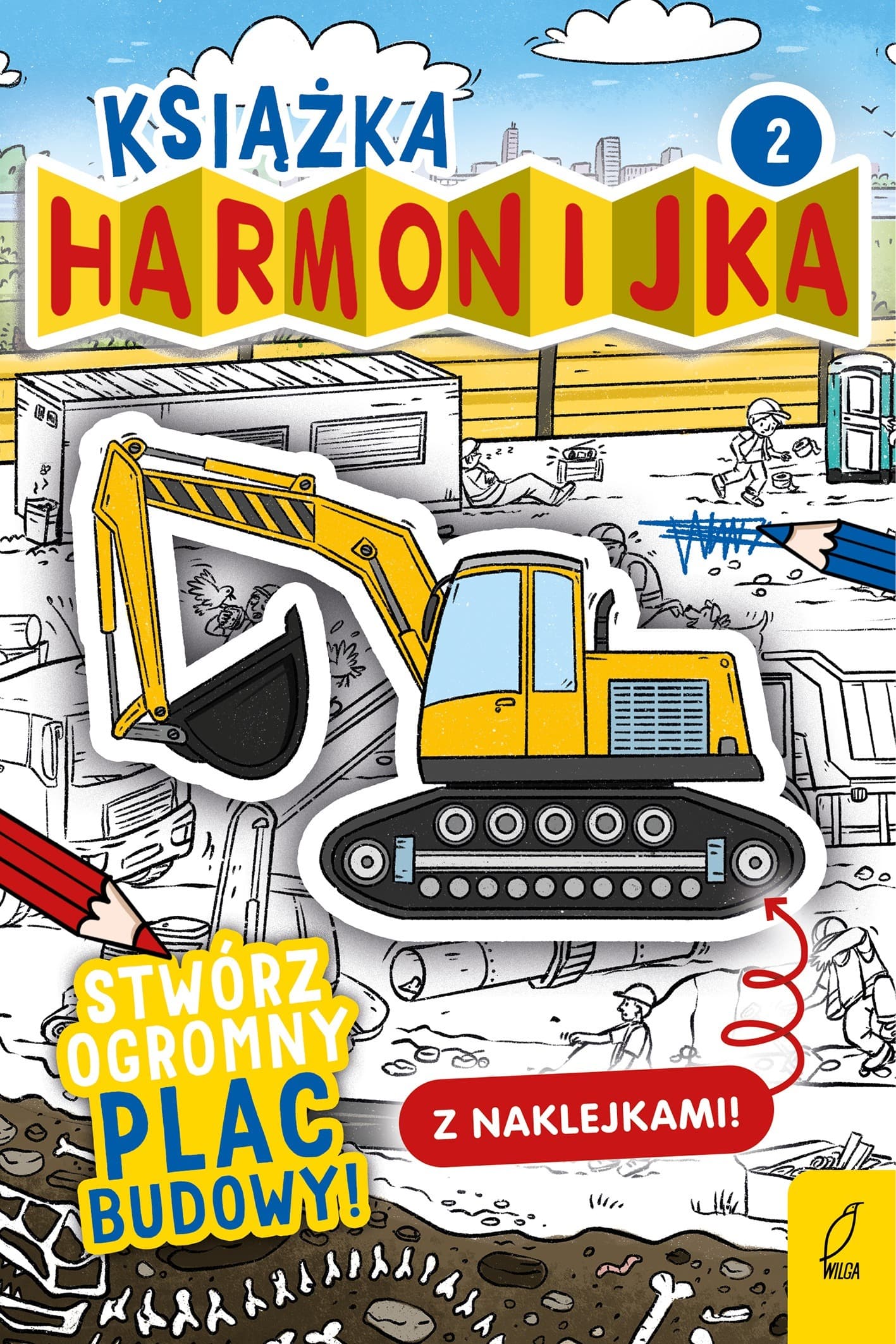 Książka Harmonijka Stwórz plac budowy część 2 dla dzieci