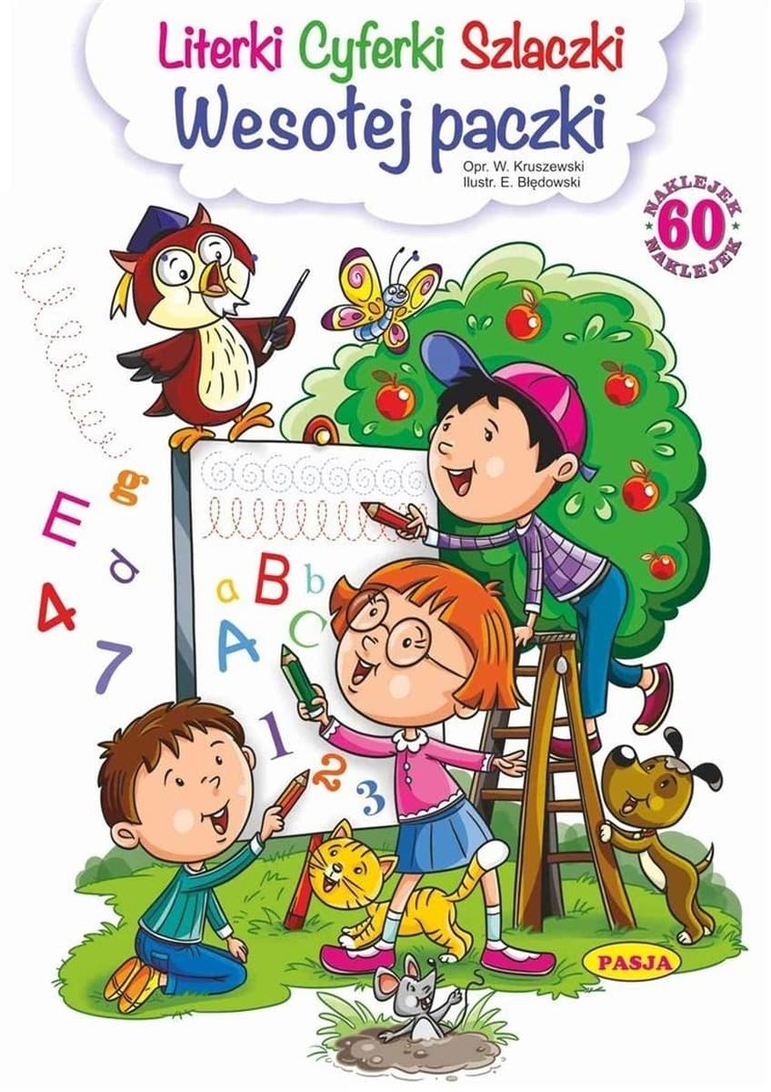 Książka Literki Cyferki Szlaczki Wesołej Paczki edukacyjna dla dzieci
