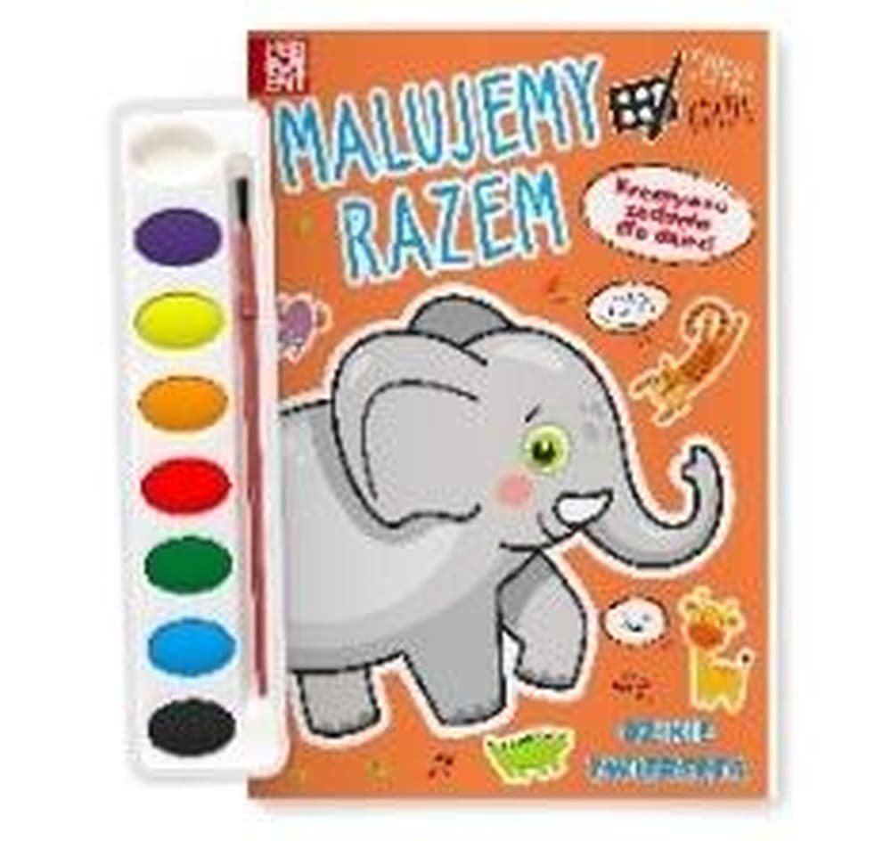 Książka Malujemy Razem z Farbkami i Perforacją