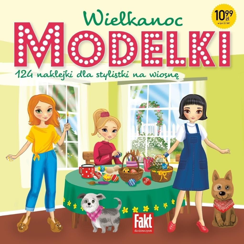 Książka z naklejkami Modelki Wielkanoc dla dzieci - praca zbiorowa