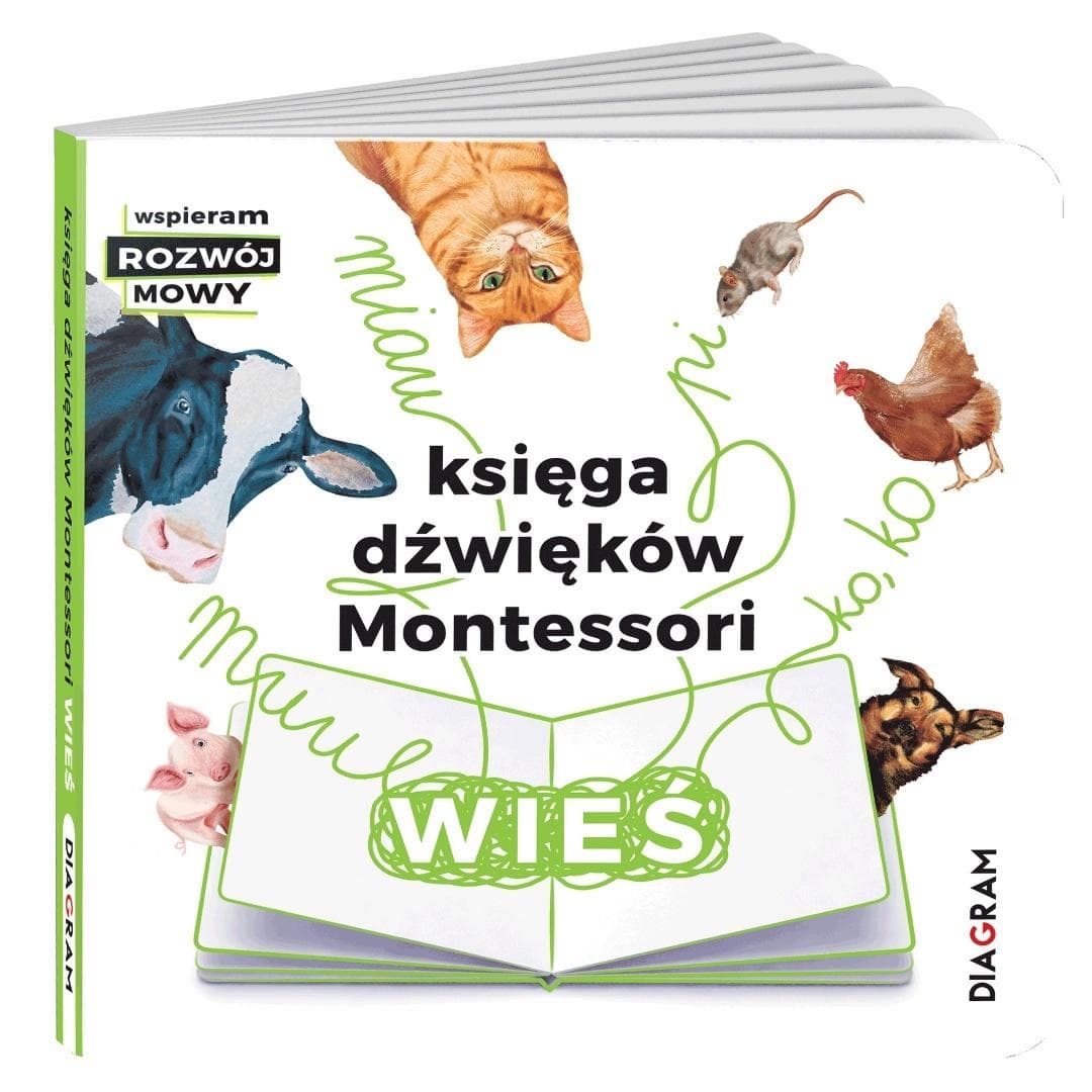 Księga dźwięków Montessori. Wieś - książka dla niemowląt i małych dzieci