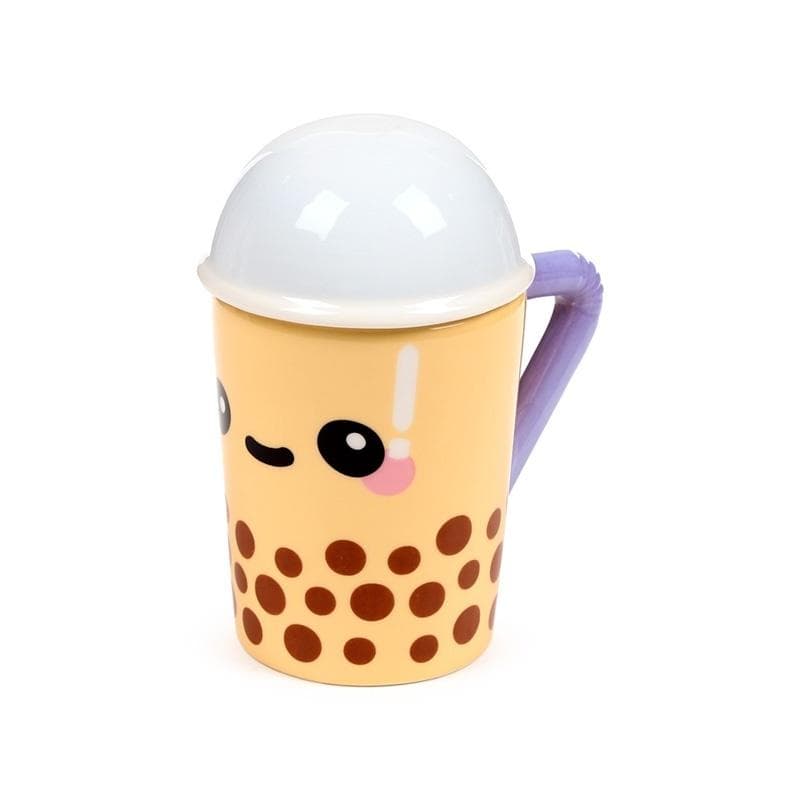 Kubek ceramiczny Bubble Tea z przykrywką