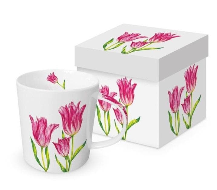 Kubek porcelanowy Tulipany 350 ml