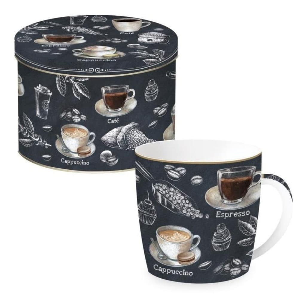 Kubek porcelanowy w ozdobnej puszce 350 ml