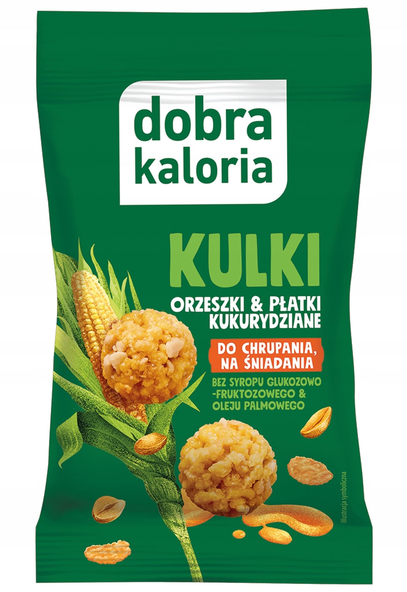 dobra kaloria Kulki orzeszki & płatki kukurydziane 32 g