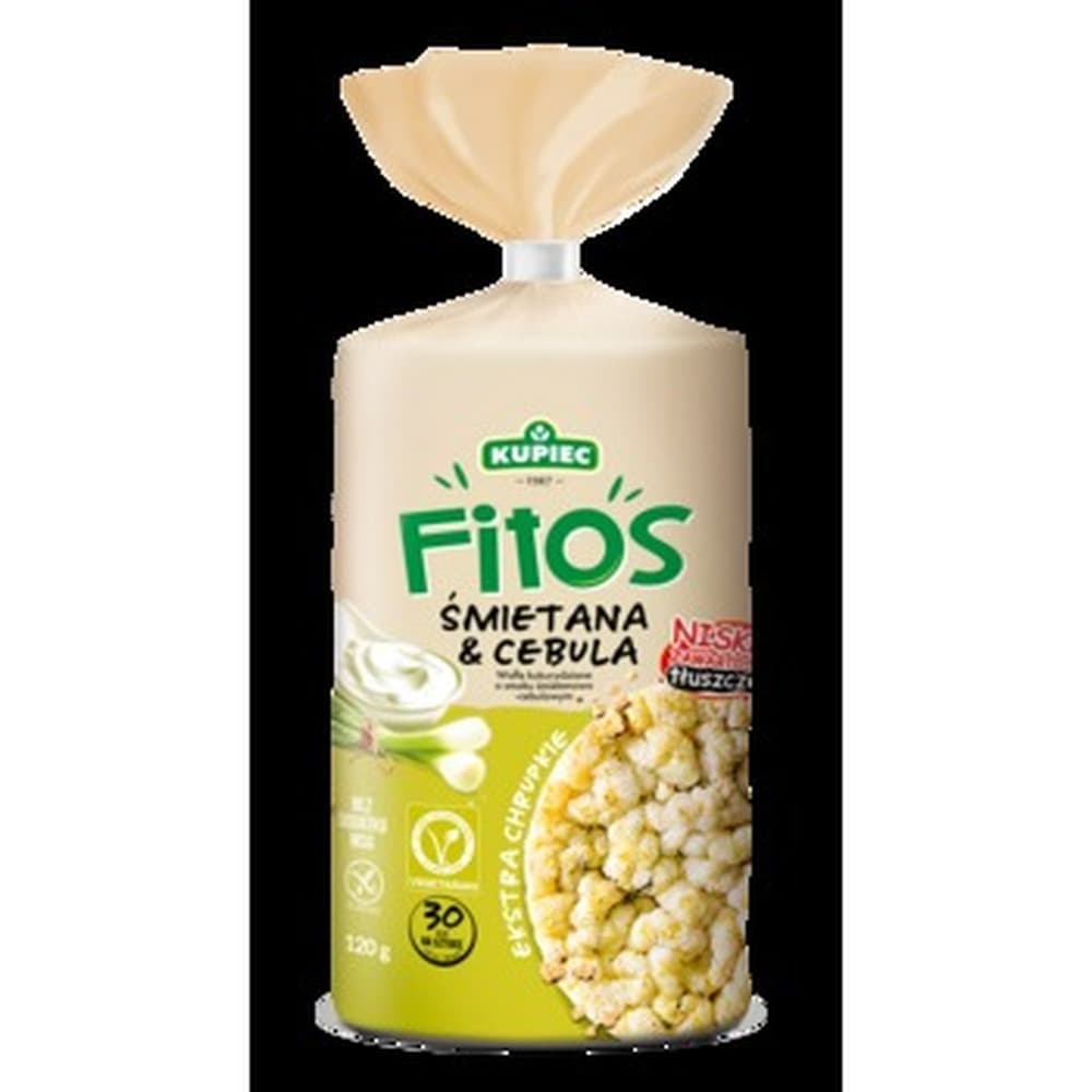 Kupiec Wafle kukurydziane śmietanka & cebula 120g