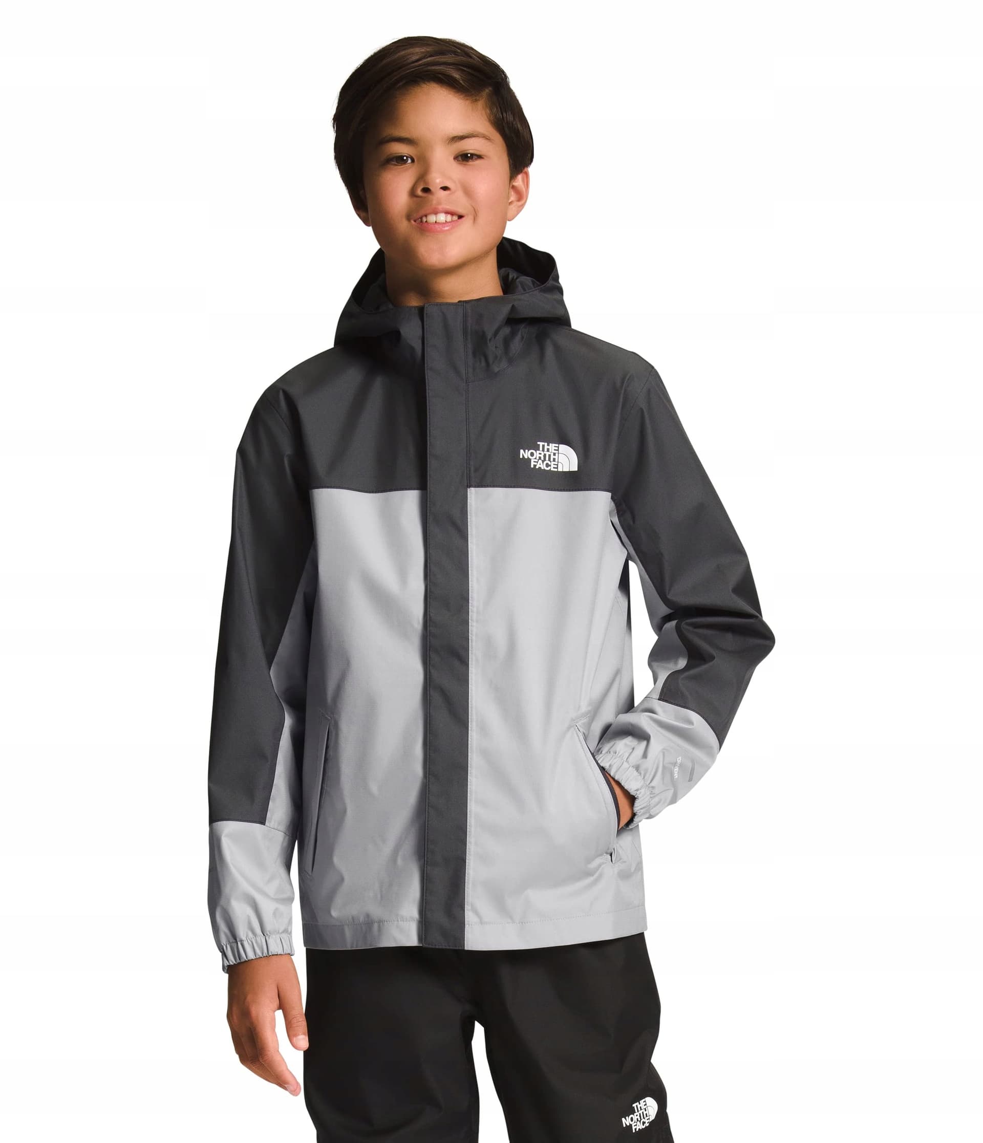 Kurtka chłopięca The North Face Antora Rain Jacket czarno-czarna