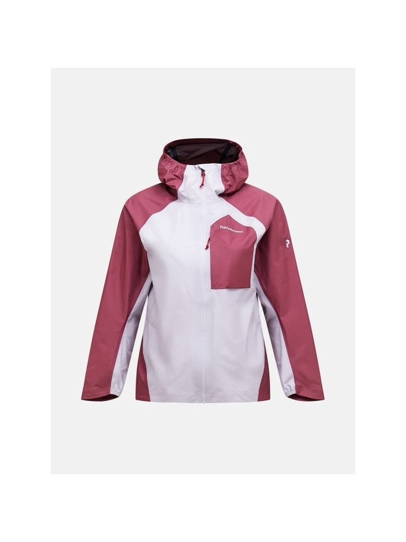 Kurtka damska PEAK PERFORMANCE W Trail Hipe 3L Shell Jacket, szara,