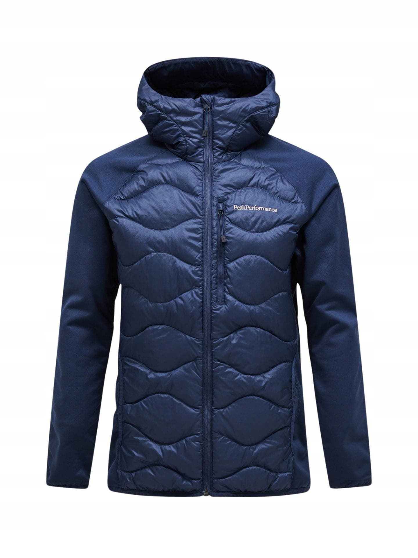 Kurtka Peak Performance M Helium Down Hybrid Hood granatowa