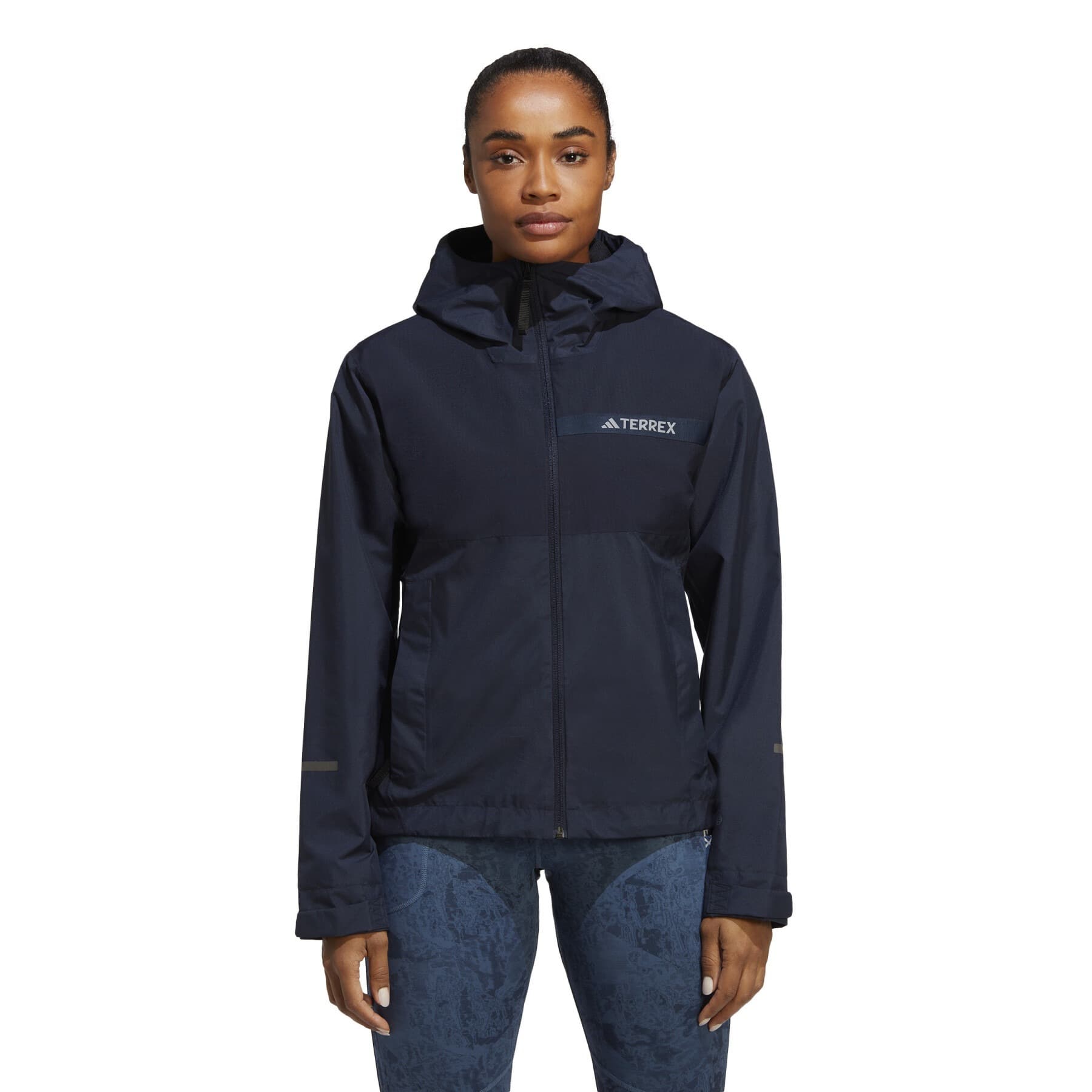 Kurtka przeciwdeszczowa adidas TERREX Xperior Hybrid Primeknit Rain Jkt - blue dawn/black