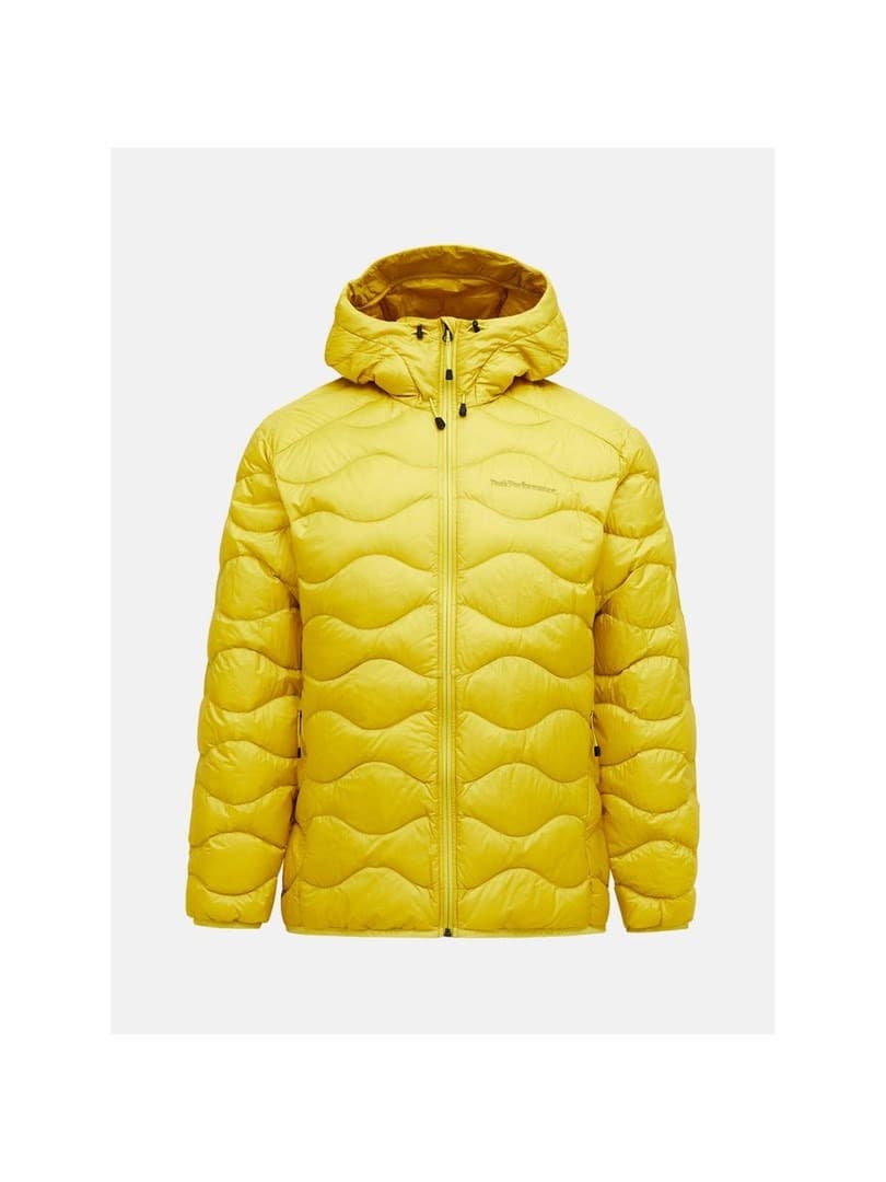 Kurtka puchowa męska PEAK PERFORMANCE M Helium Down Hood Jacket żółta - Rozmiar M