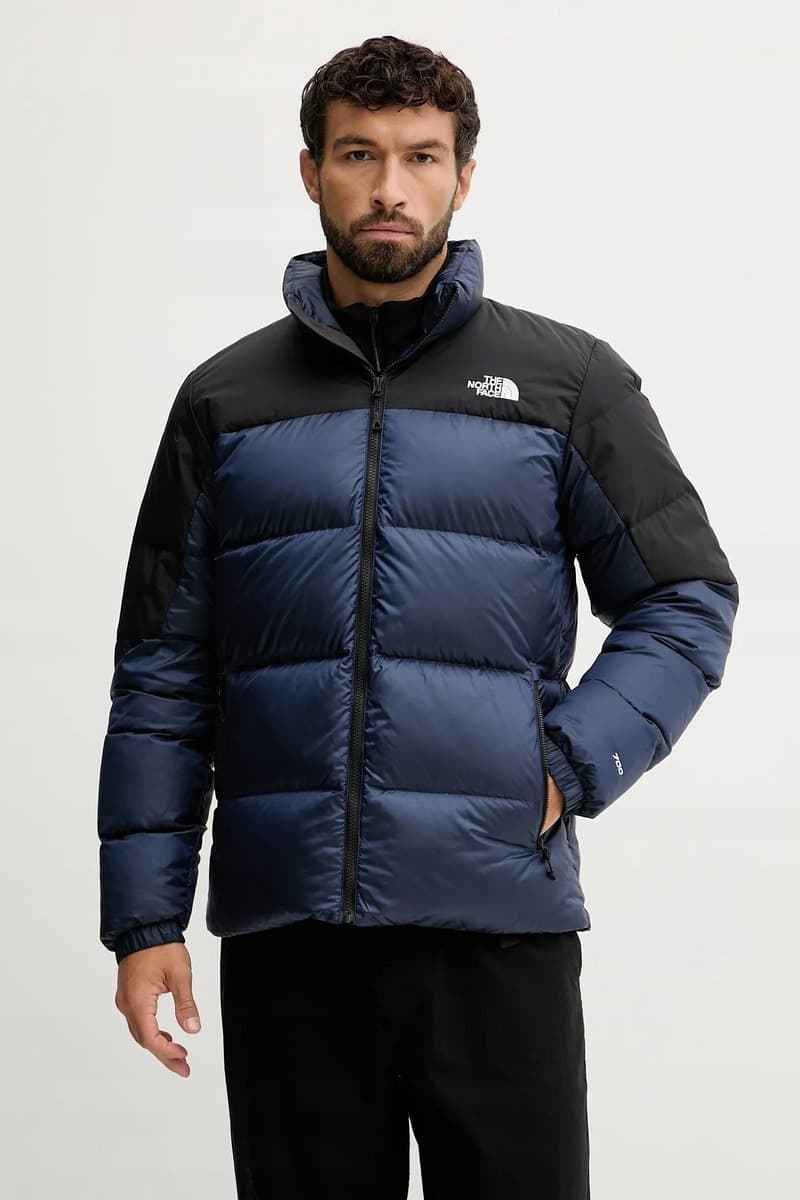Kurtka puchowa The North Face Diablo Down 2.0 Hoodie - niebiesko-czarna