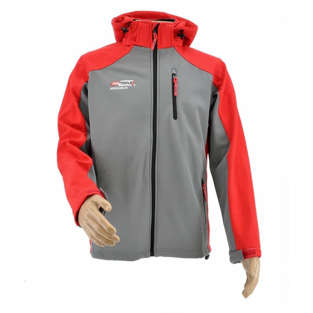 Kurtka softshell męska T4 czerwono-szara rozmiar L