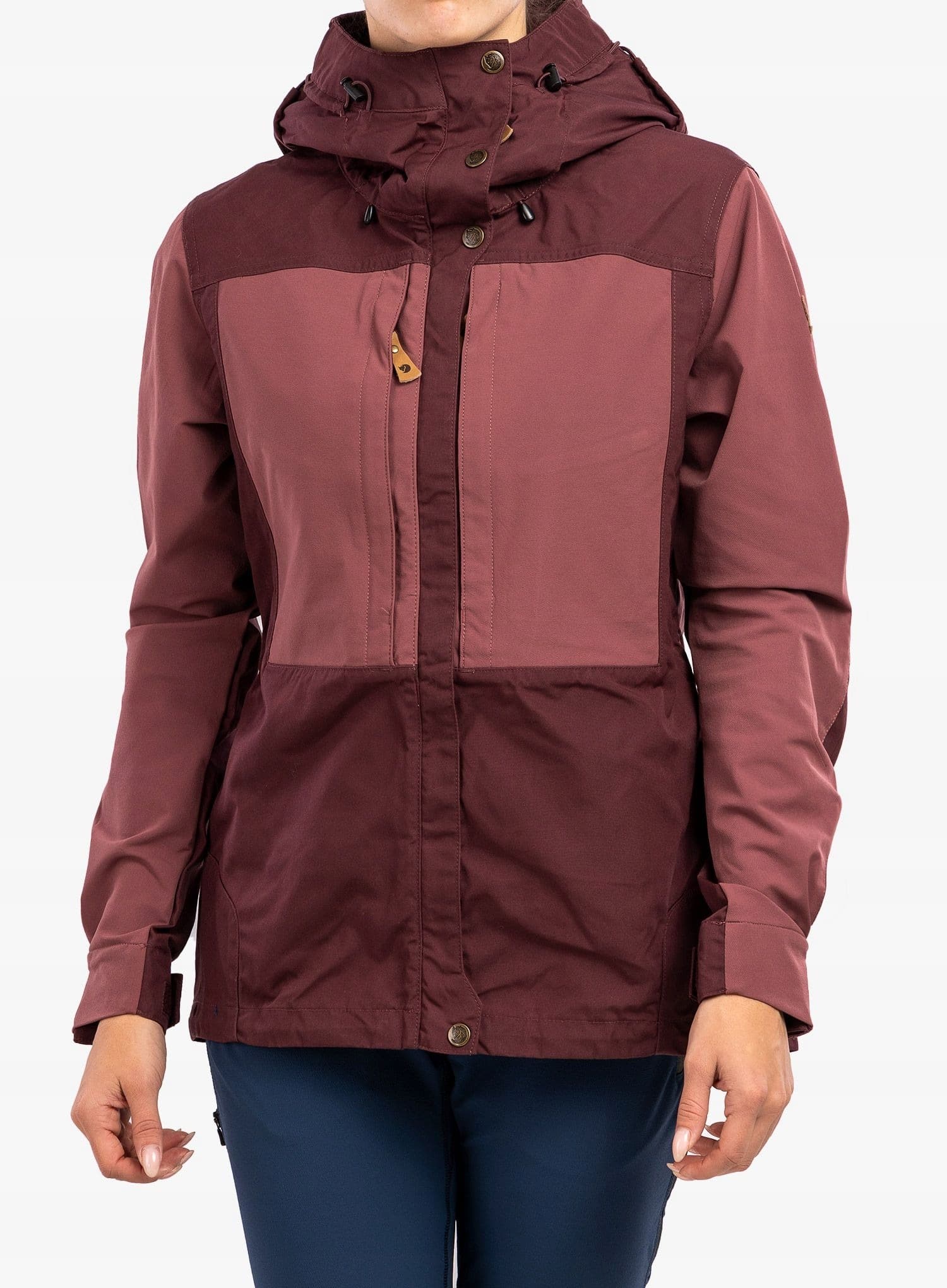 Kurtka trekkingowa damska Fjallraven Keb Jacket - port/mesa purple