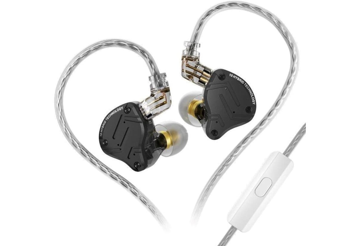 KZ ZS10 PRO X - Słuchawki douszne przewodowe, czarne