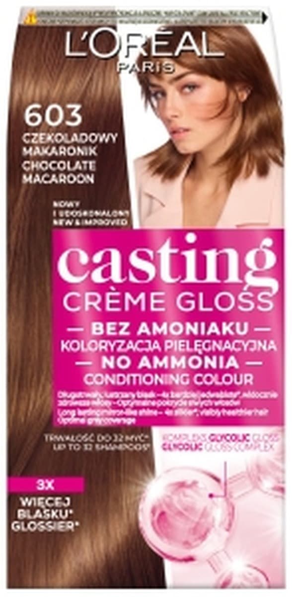 L'Oréal Paris Casting Crème Gloss 603 Czekoladowy Nugat farba do włosów