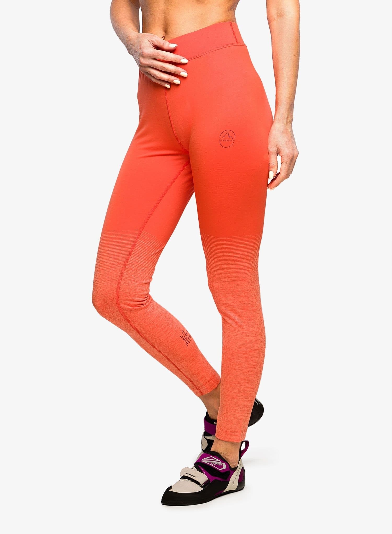 La Sportiva Patcha Leggins damskie legginsy wspinaczkowe - hibiscus/white, rozm. S