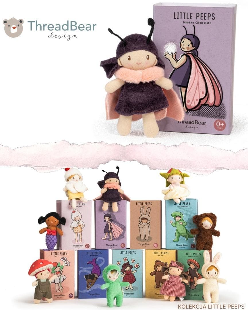 Laleczka Ćma Marta w pudełku ThreadBear Design 13,5 cm