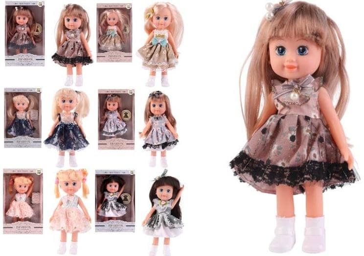 Laleczka w sukience 23 cm mix wzorów