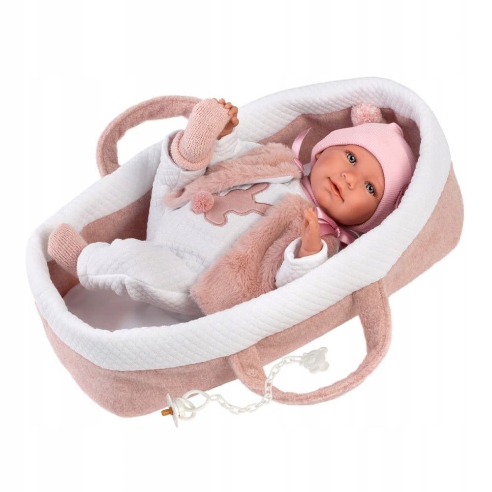 Lalka bobas płacząca Mimi z gondolką 42 cm