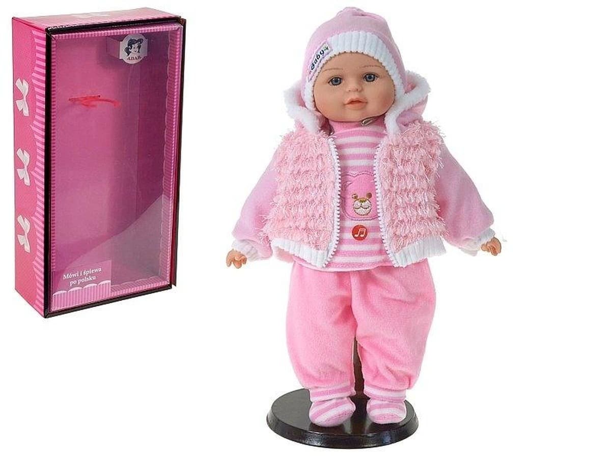 Lalka bobas z polskim dzwiekiem mowi po polsku 35 cm