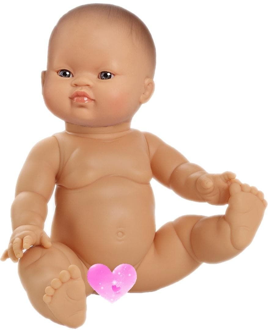Lalka hiszpańska Gordi bobas dziewczynka Azjatka 34 cm