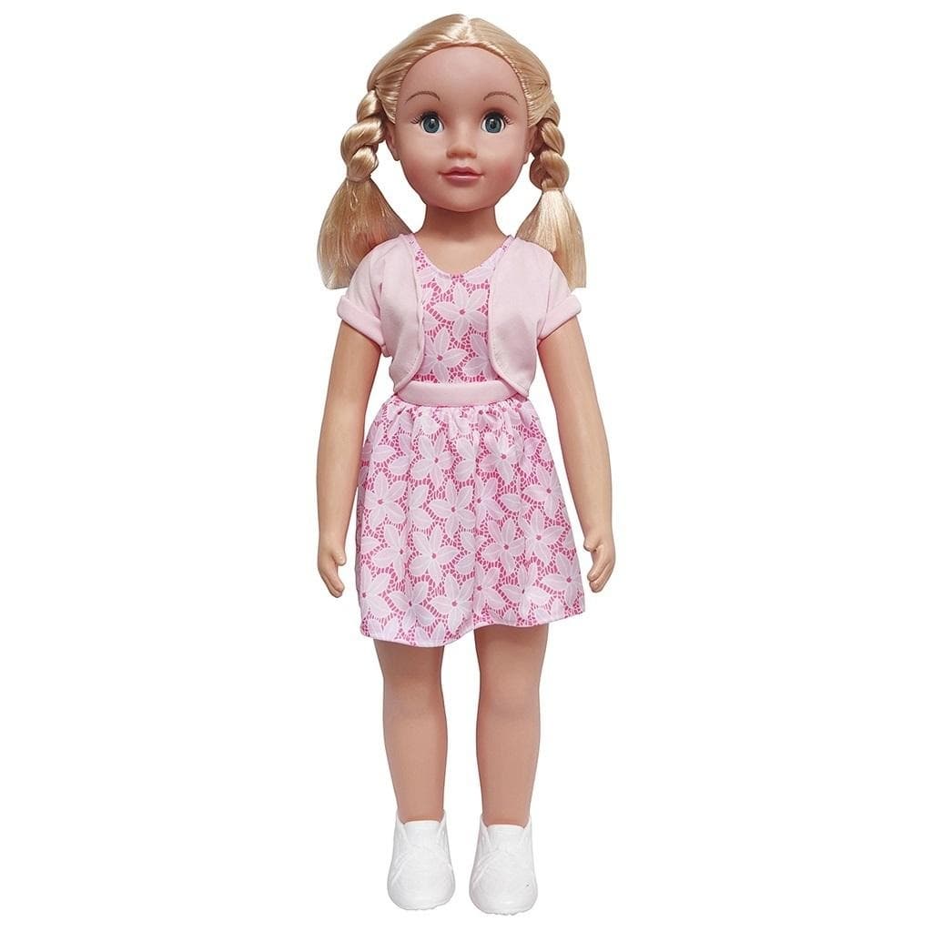 Lalka Julka chodząca 70 cm blond włosy