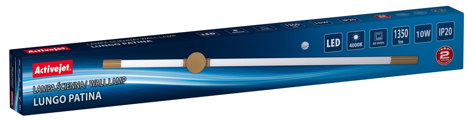 Lampa ścienna LED Activejet Lungo Patina