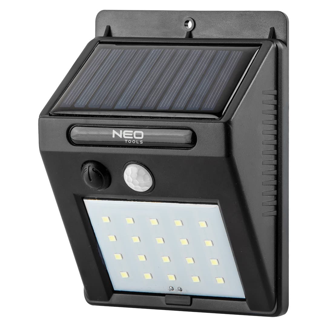 Lampa solarna NEO Tools ścienna LED 20 diod 250 lm