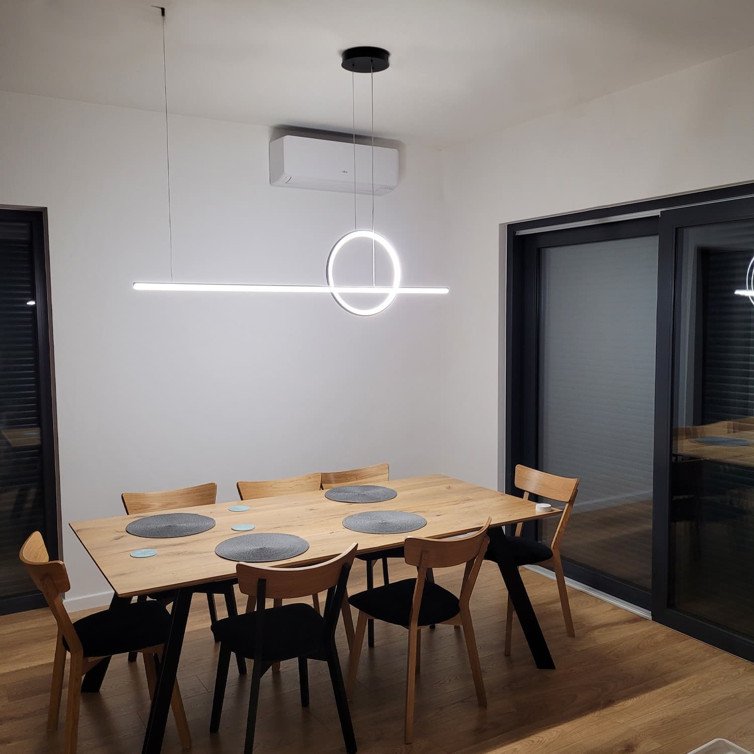 Lampa wisząca LED SIBIU 42W 4000K Czarna